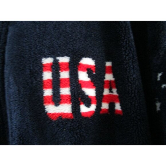 Black Mountain Outdoor USA Flag Fleece Jacket XL Unisex Patriotic Full Zip Warm - Picture 4 of 16